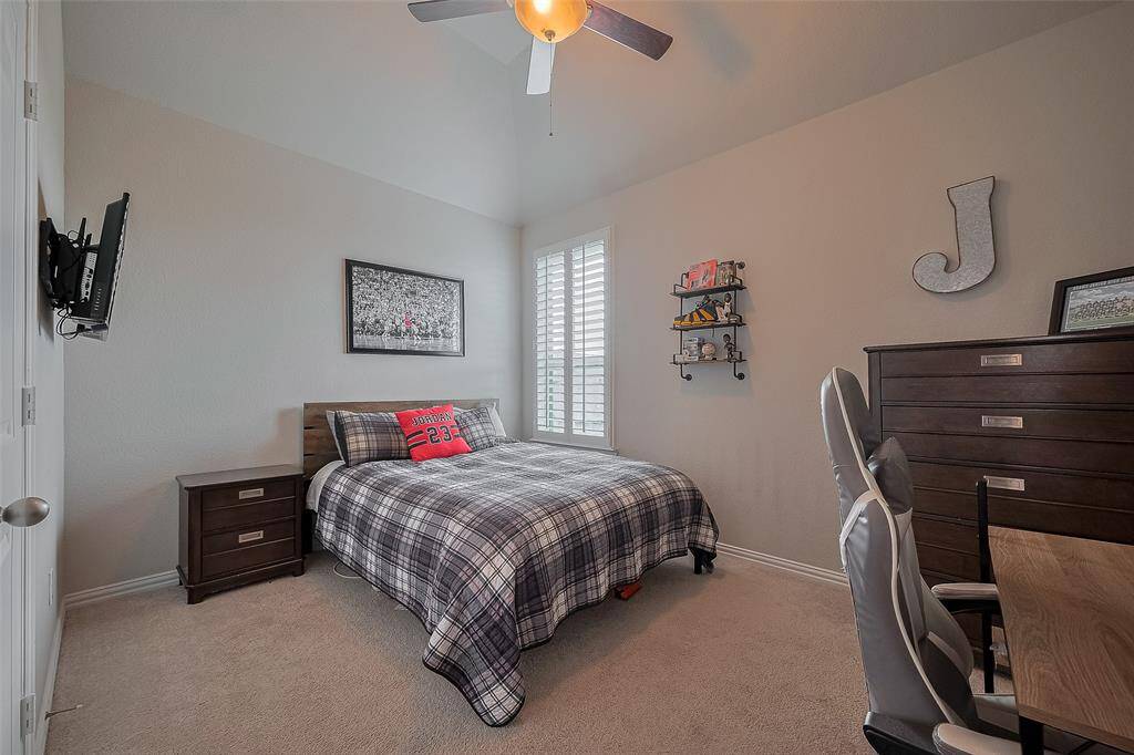 The second of two bedrooms upstairs