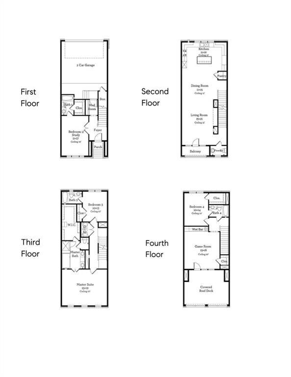 Whole house floor plans