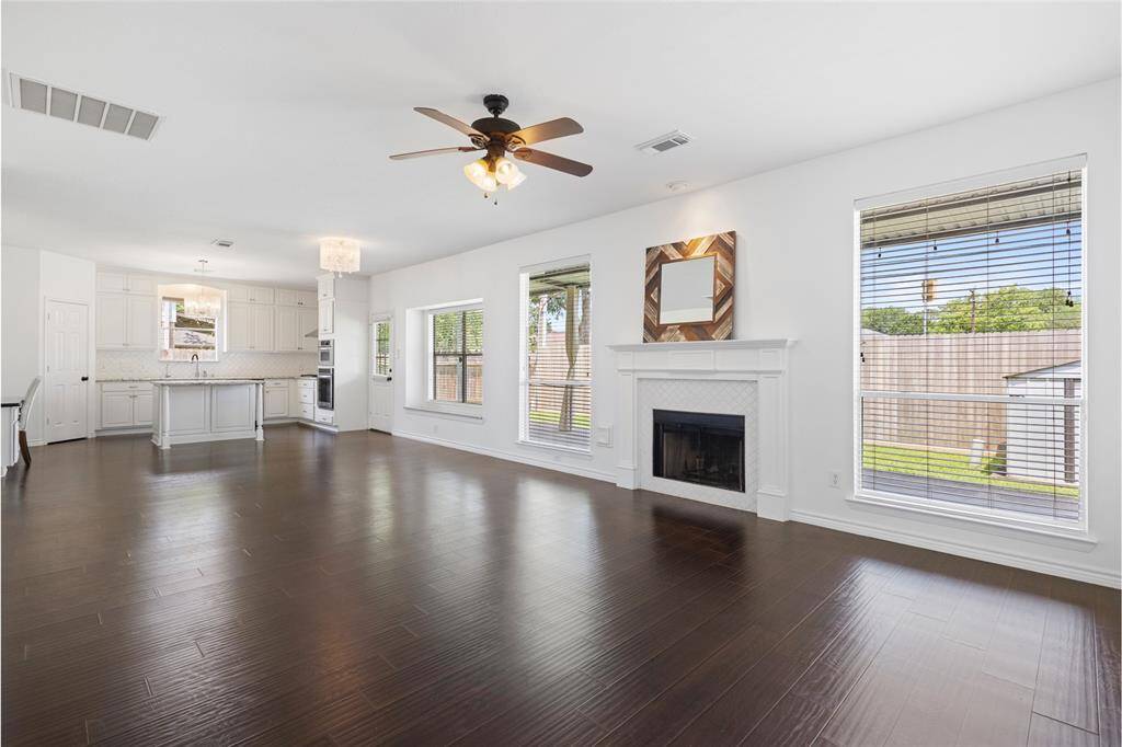 Open Kitchen and Living room flow together seamlessly