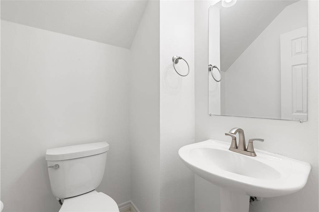 Half Bath located downstairs for guest