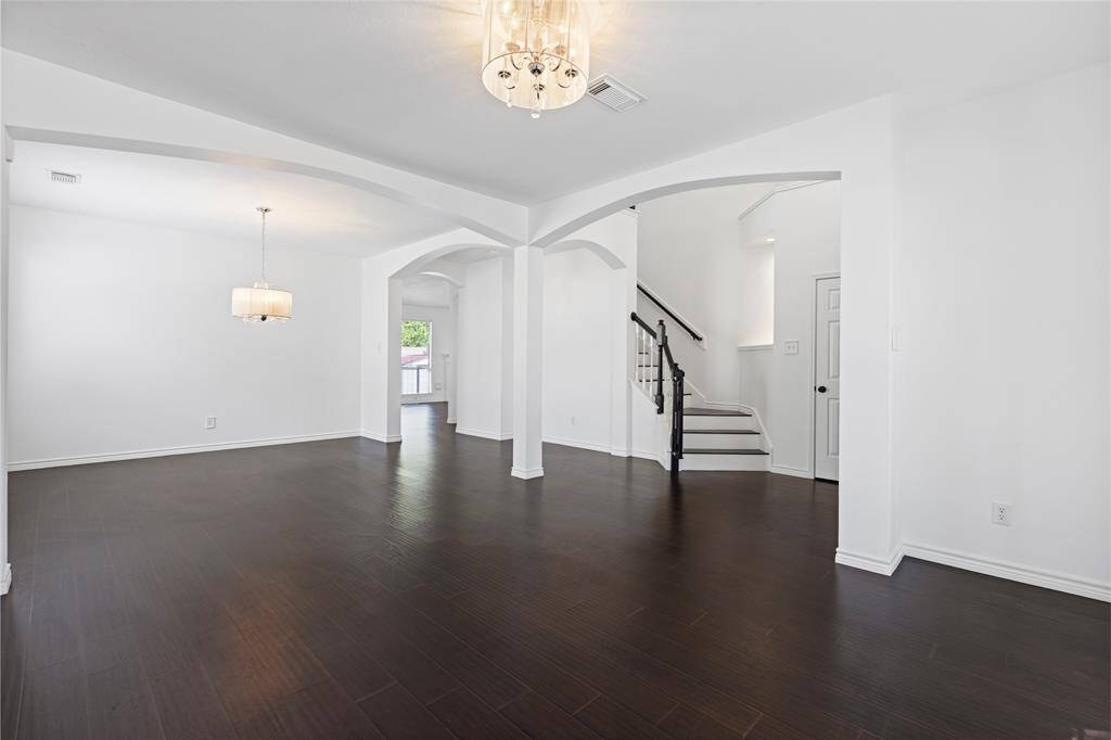 Views of the formal dining and sitting room