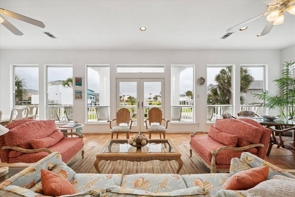 Another view of the Great Room showcasing the million dollar views from the expansive from balcony deck. This space makes you feel like you are in a resort!