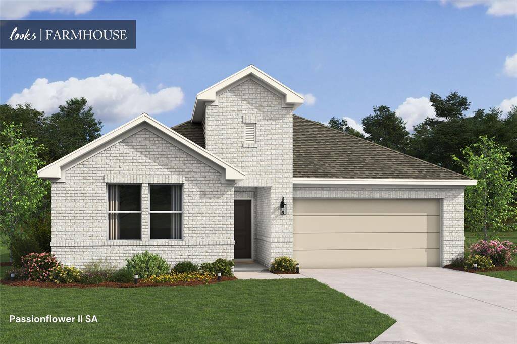 Charming Passionflower II design by K. Hovnanian Homes in elevation SA built in Aspire at The Hills of Town Creek. (*Artist rendering used for illustration purposes only.)