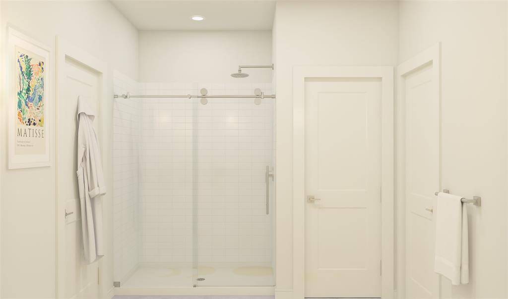 Serene primary bath (*Artist rendering used for illustration purposes only.)