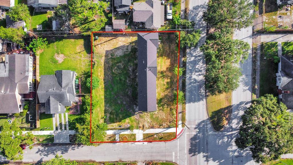property has been subdivided. It is situated on a 5300 sq ft lot. Front of the house is facing Lockwood