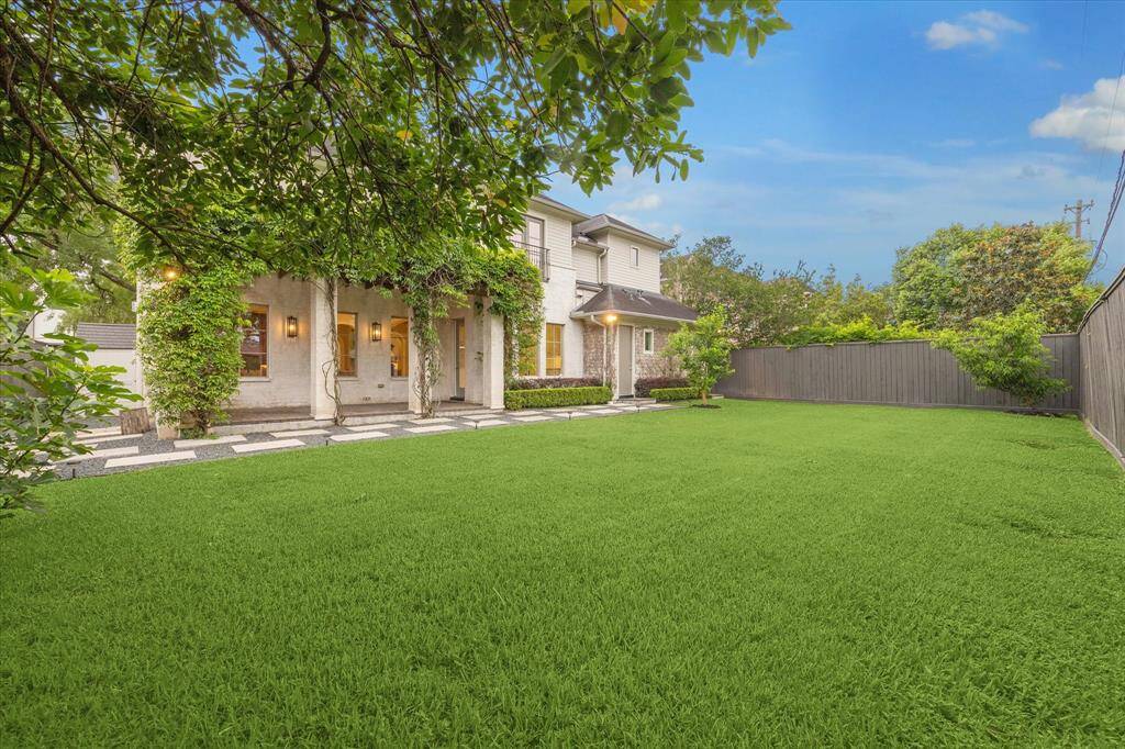 Another view of large backyard.