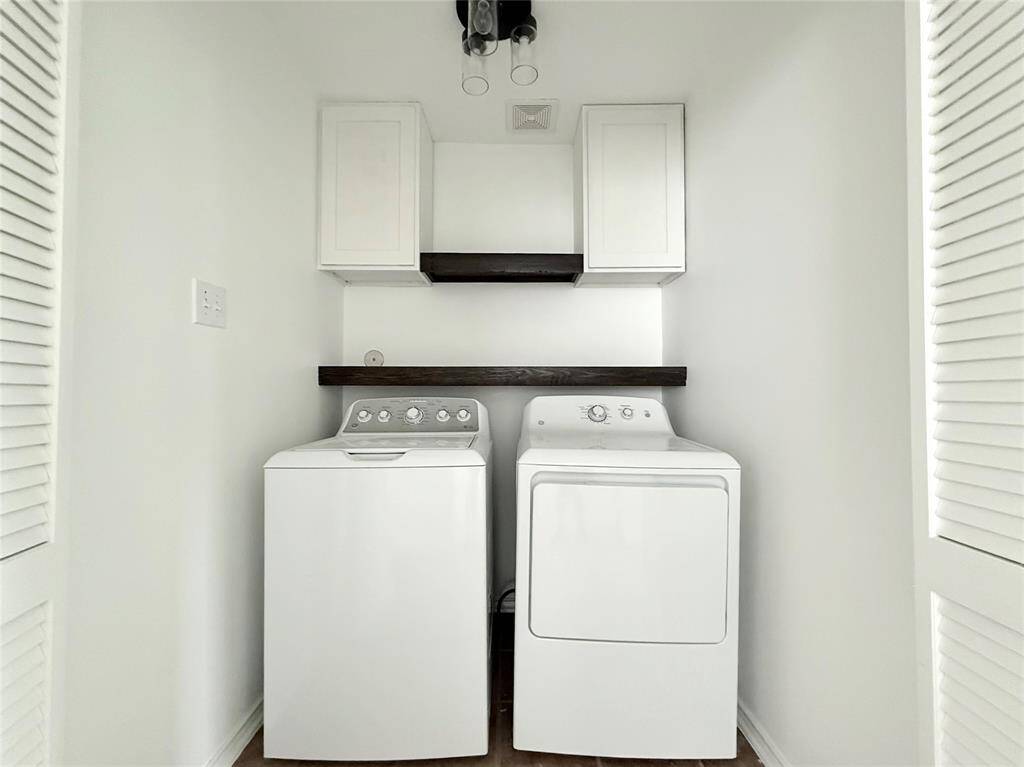 Washer and dryer included