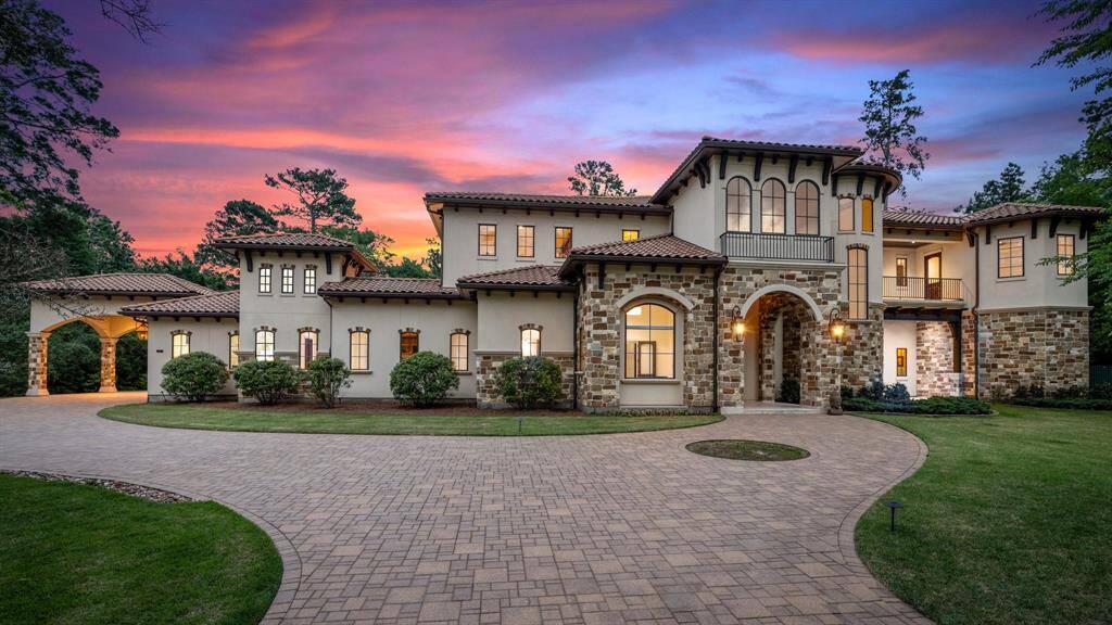 Renowned Architect Patrick Berrios creates eye catching details both inside and out from the custom stone work to its gentle arches.
