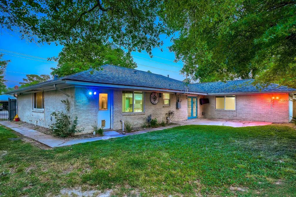 The back yard is well shaded and has a patio that would be perfect for a table or your grill.
