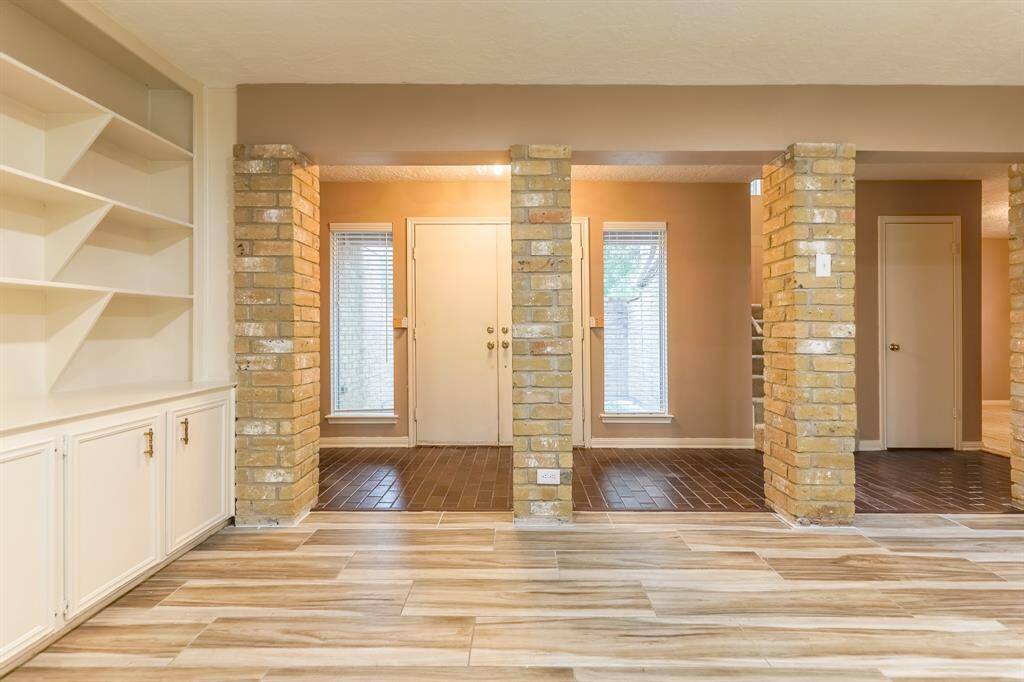 Kitchen is open to the living area