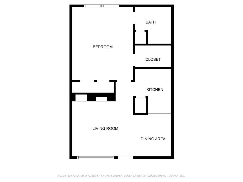 Floorplan of the unit.