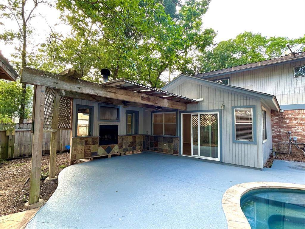 Covered back patio