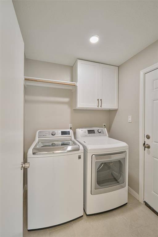 Full size washer and dryer included with the lease!