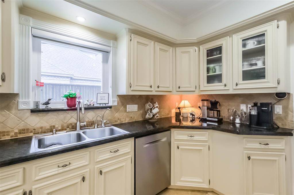 The large window provides plenty of natural light.