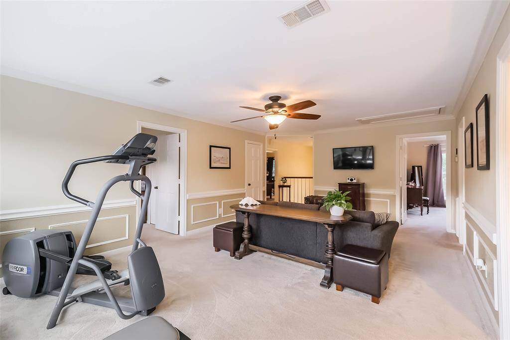 This game room is perfect for entertaining.