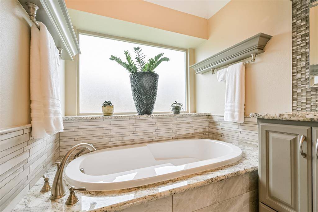 Deep soaking tub—perfect for unwinding after a long day.