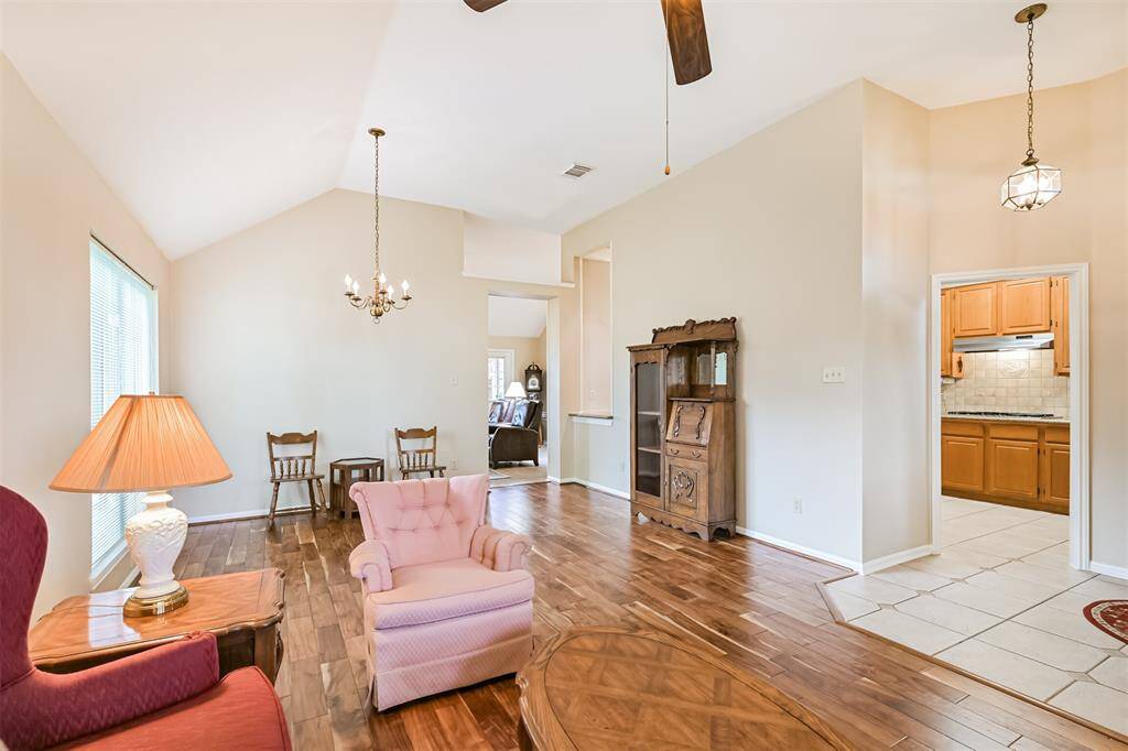 Formal living space ideal for entertaining guests.