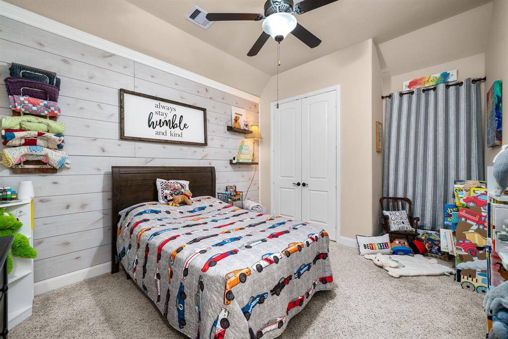 3rd bedroom in the back of the home is quiet retreat from the main part of the house.