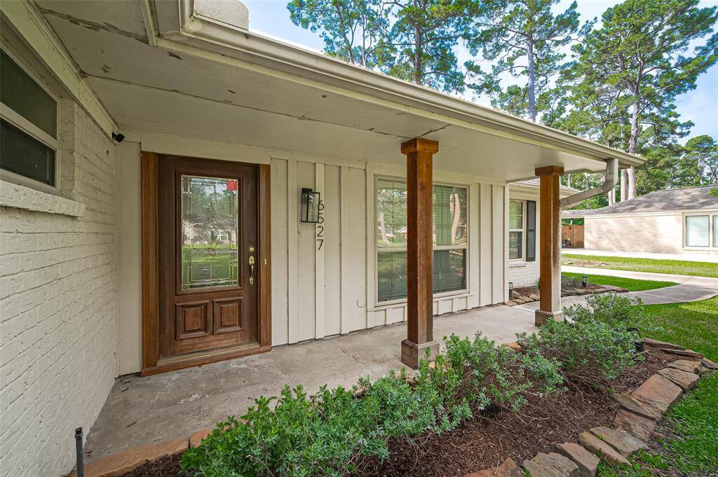 Relaxing porch located at front door of the home.