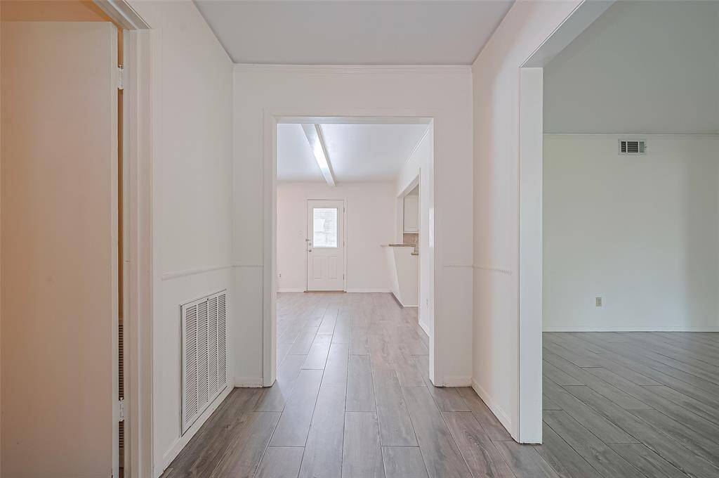 View of the entrance from the front door.