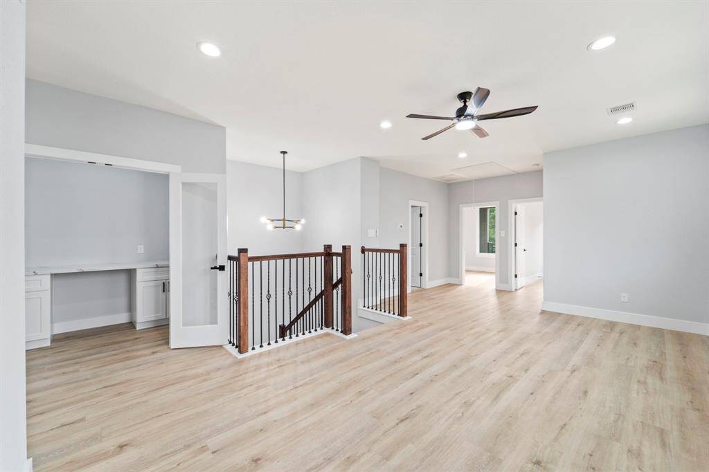 Upstairs hallway or game area
