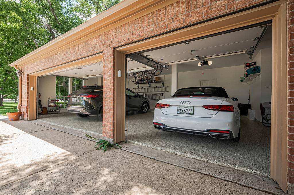 Garage floor professionally coated
