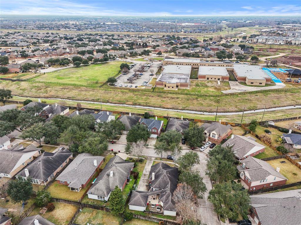 Another view of Pony Creek with Jan Schiff Elementary in the distance.