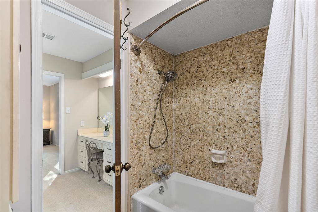 Private area for shower