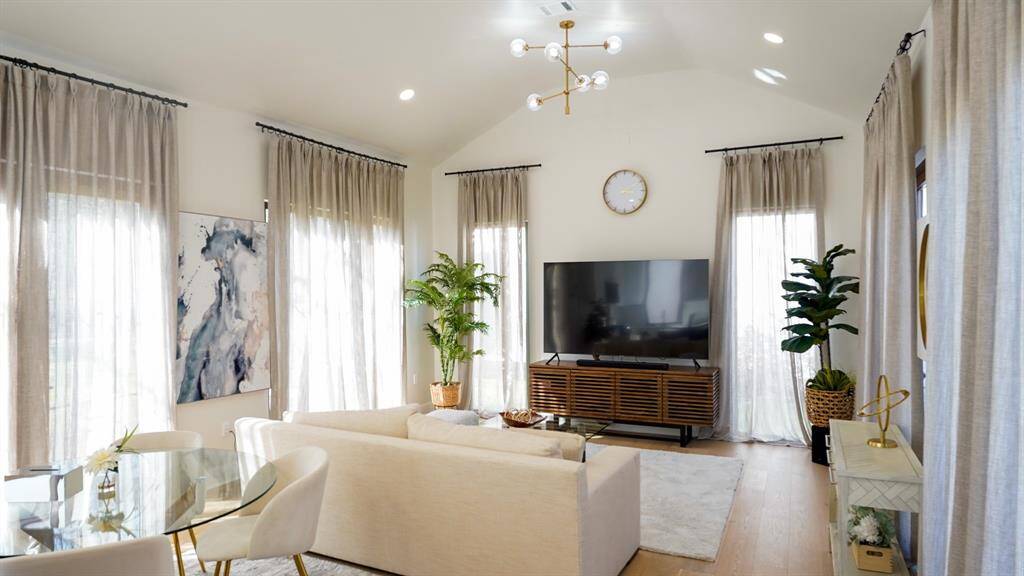 The heart of the casita: a beautifully designed living room that feels like home.