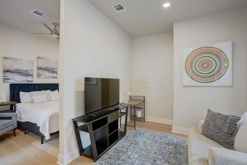 Experience modern living in this loft-inspired casita, with a stylish living room and serene bedroom.