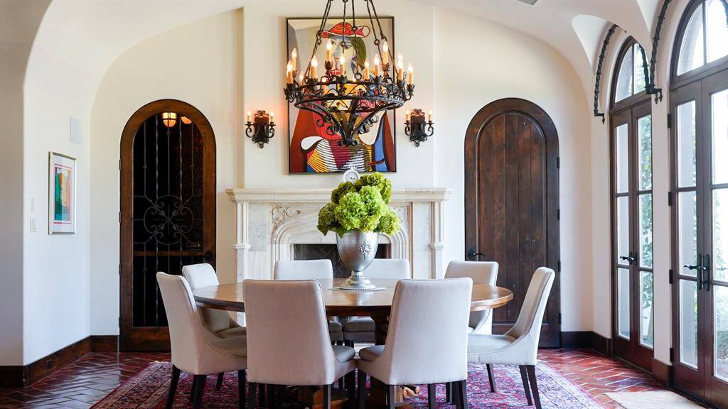 Bright and airy dining room, bathed in natural light for a warm, inviting atmosphere.