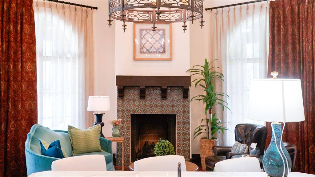 A close-up view of this elegant fireplace, offering warmth and charm in every corner.