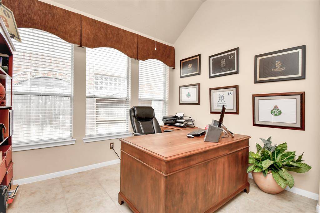 This additional square footage is currently serving as an office and is the perfect space for overseeing studying and homework, providing a quiet and dedicated area for focused tasks.