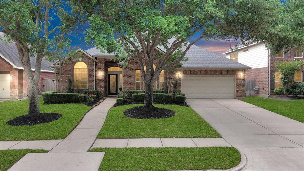 This home is stunning especially under the enchanting glow of the night sky.