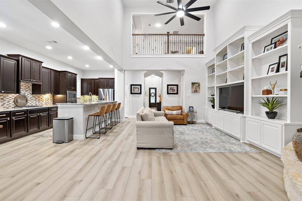 Neutral color palette creates a calming and welcoming atmosphere.