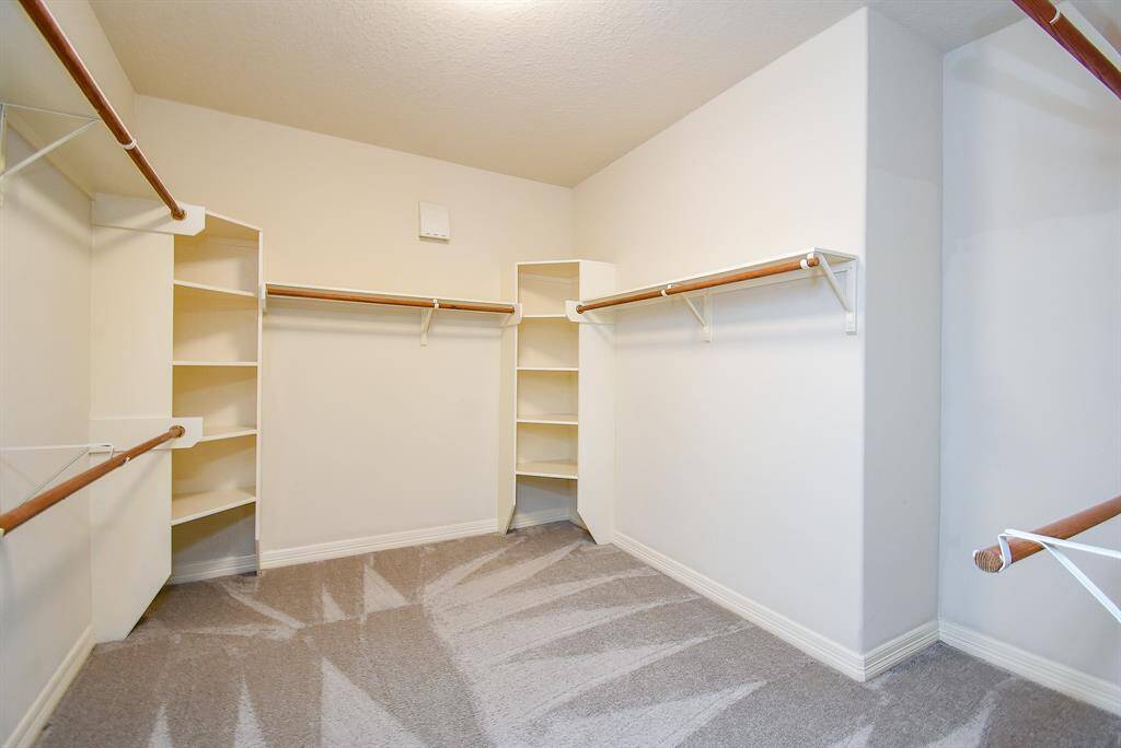 Large primary closet.