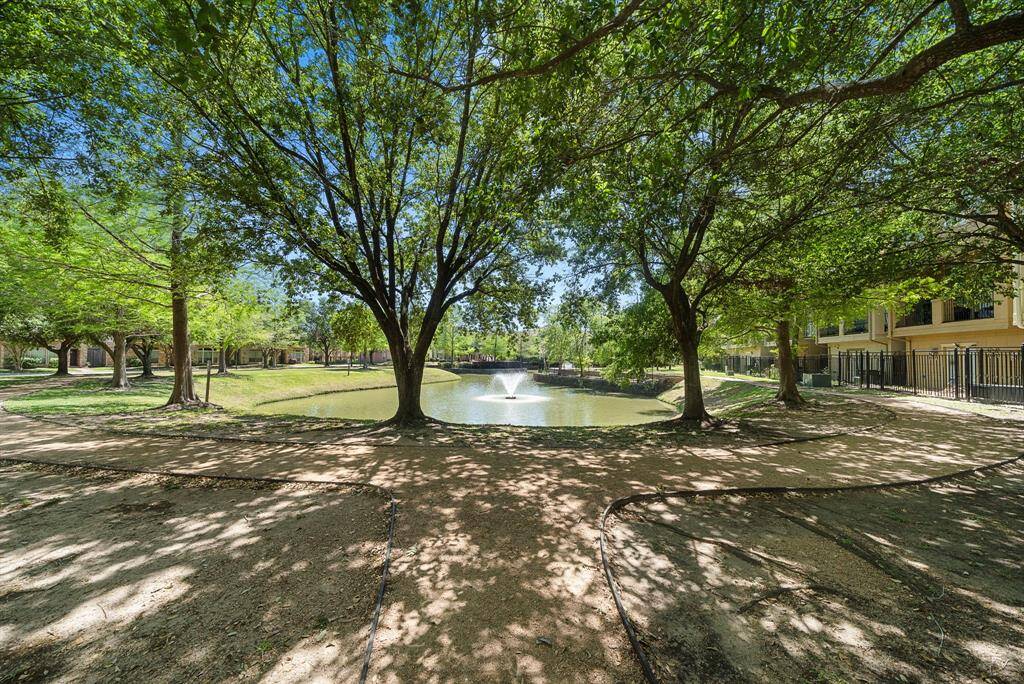 Community lake with walking trail.