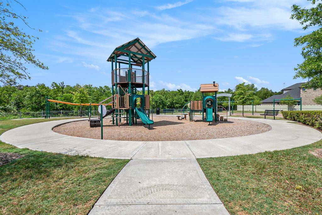 A fun playground surrounded by nature trails—perfect for little ones to enjoy the outdoors just steps from home.