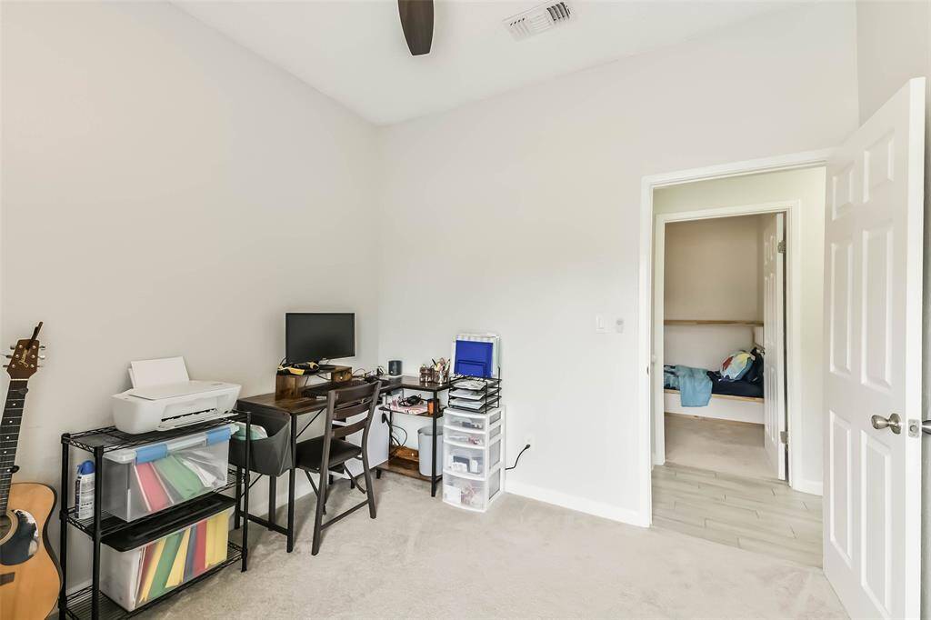 Bedroom three currently used as study and music room.