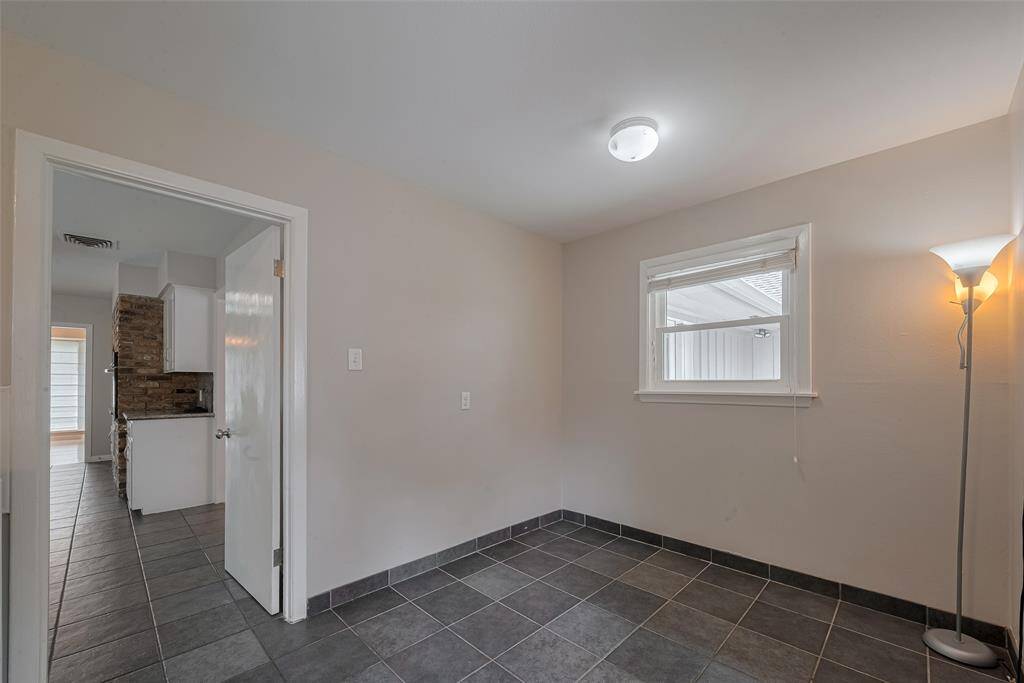 From utility into kitchen