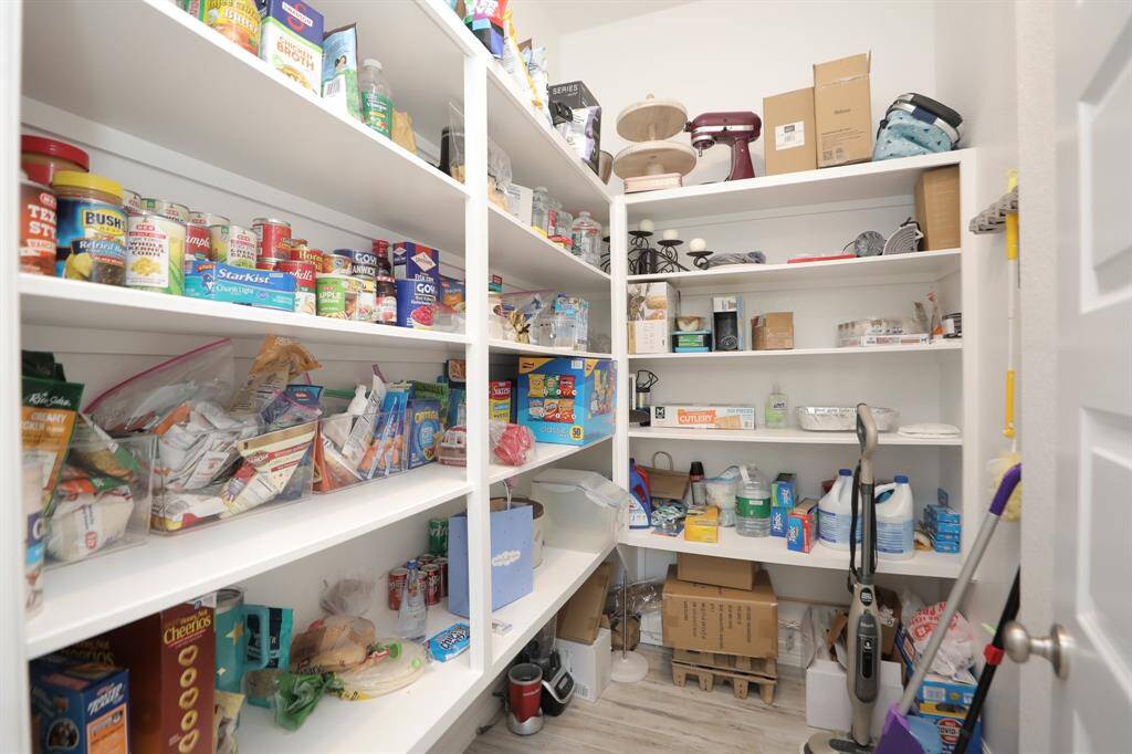 Large walk in pantry.