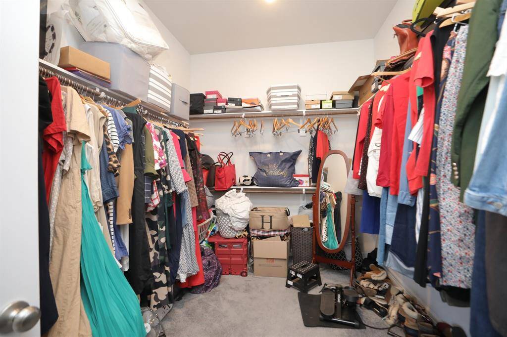Primary closet downstairs.