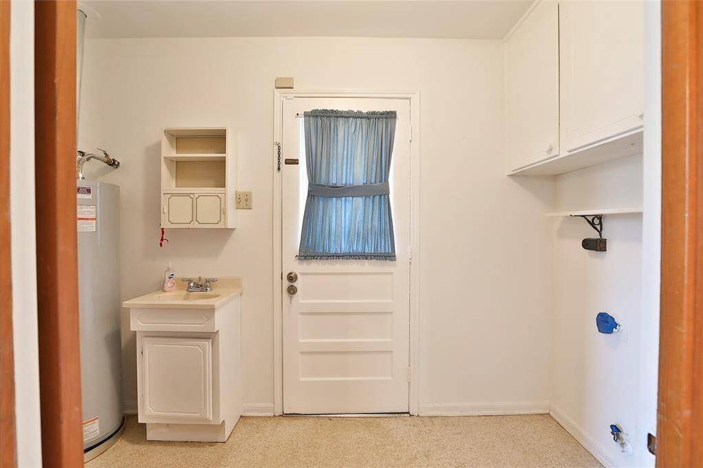 View of utility room.