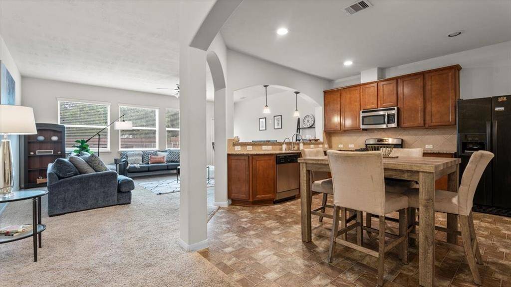 Integrated kitchen and living area designed for comfort and connection