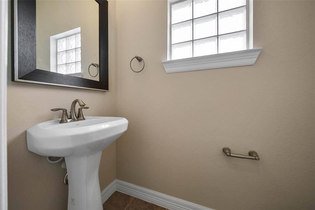 View of half bathroom.