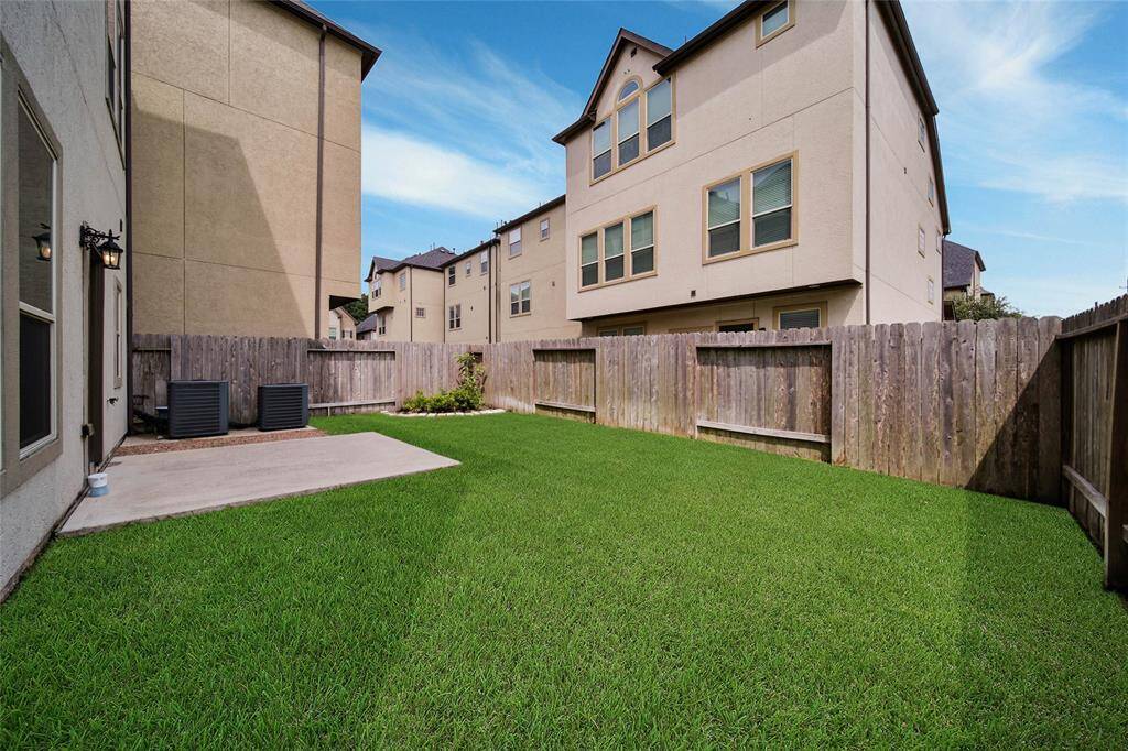 View of backyard.