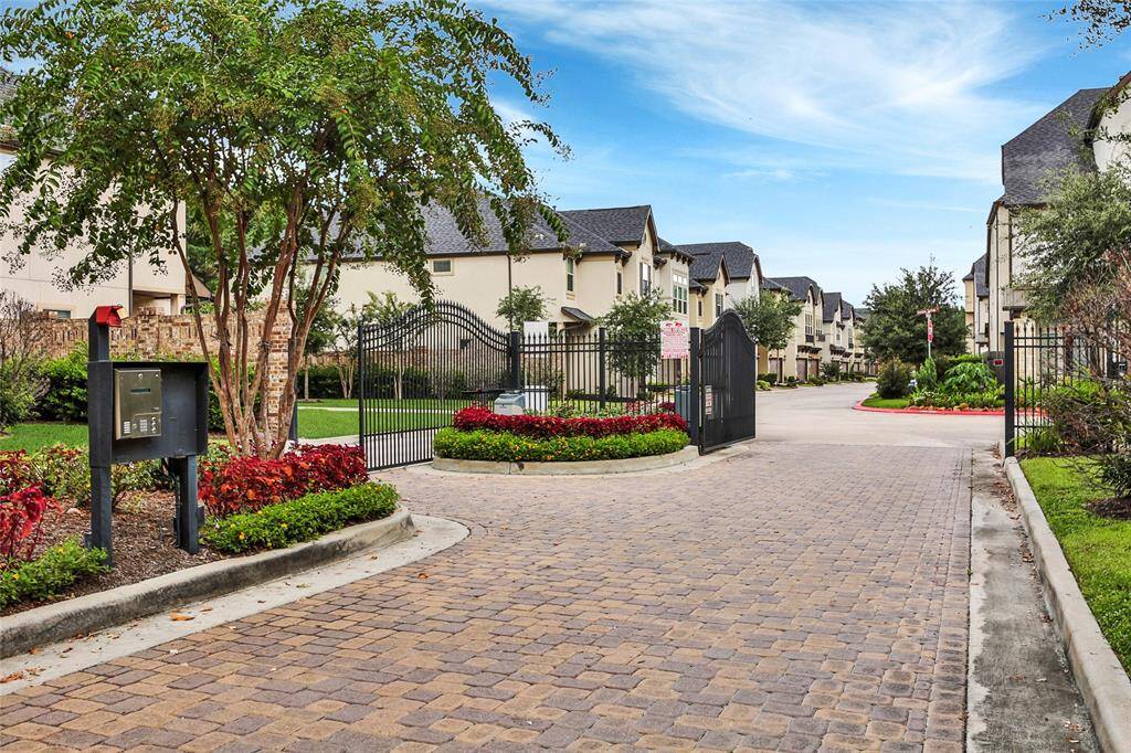 View of gated access.