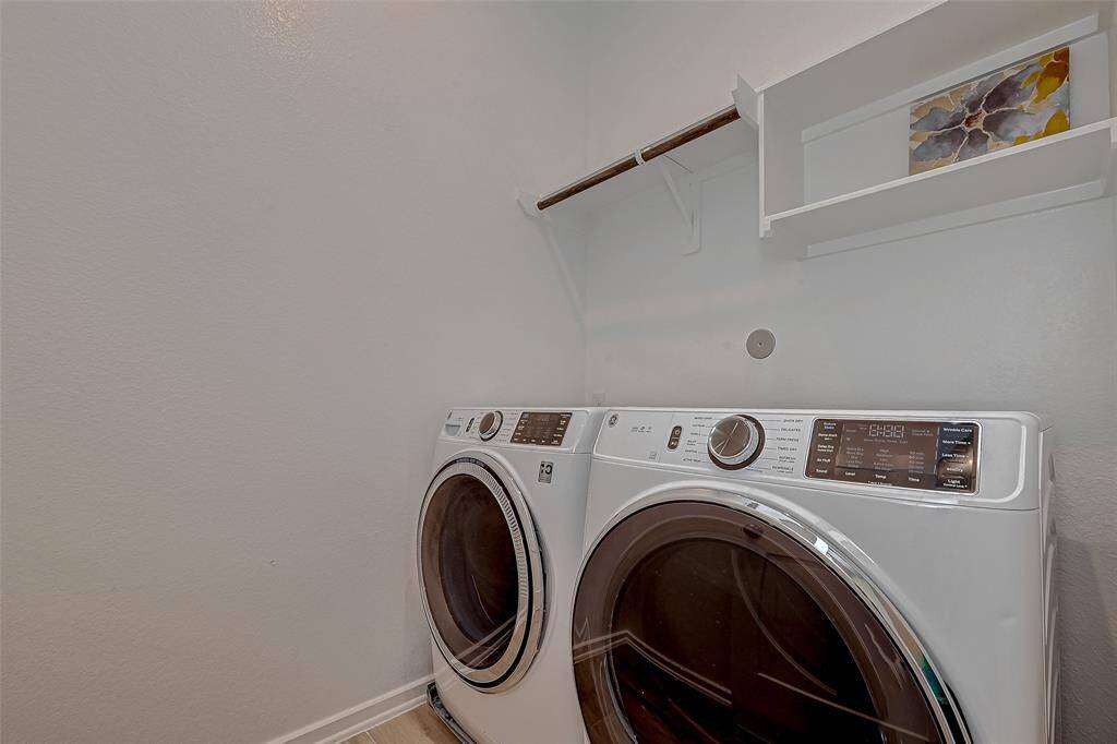 Washer and dryer included