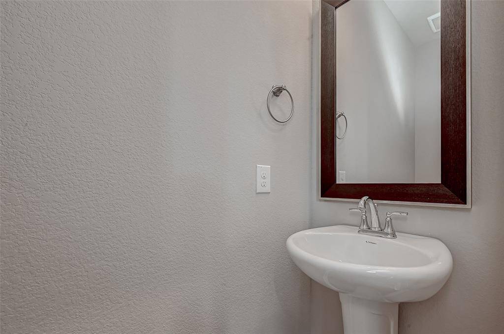 Half bath second floor