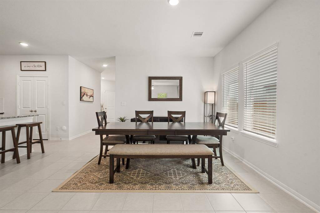 Dining Room that flows into the kitchen.